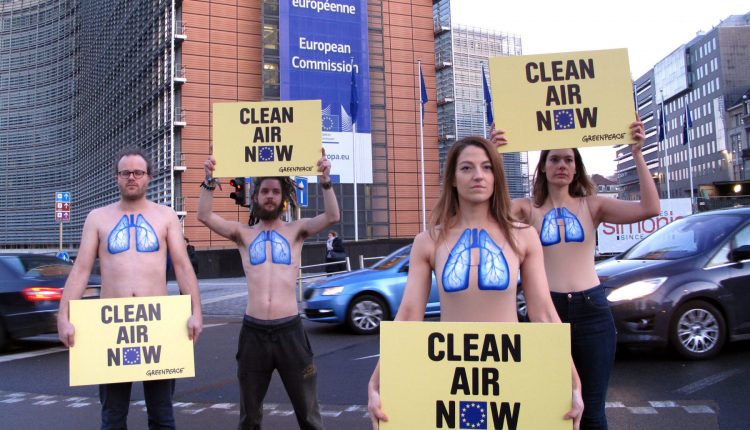 Demo gegen Luftverschmutzung in Brüssel