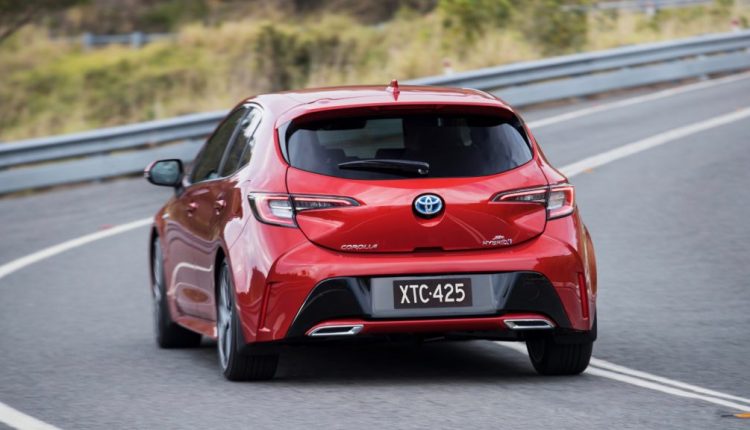 2019 Toyota Corolla ZR red rear driving