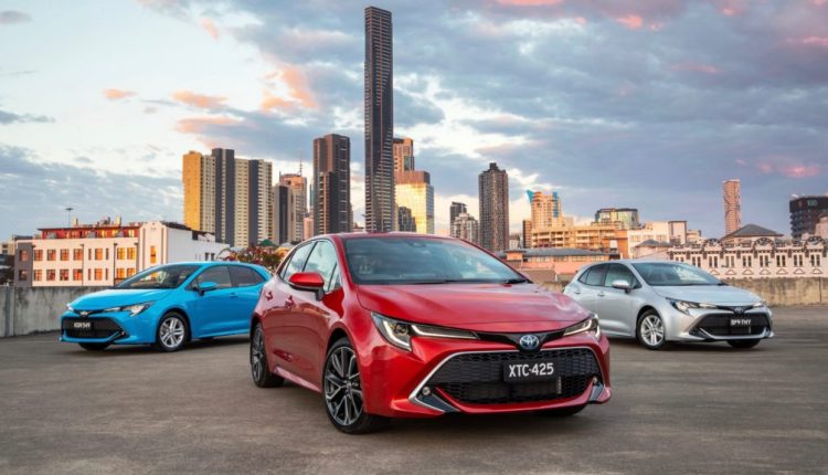 2019 Toyota Corolla range front 3/4