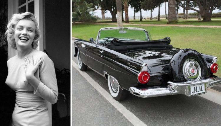 Marilyn Monroe’s 1956 Ford Thunderbird convertible in Los Angeles