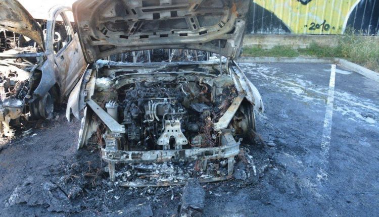 Úplne zhorené auto